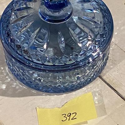 Vintage Indiana Glass Co Diamond Point Candy Dish