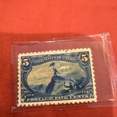US Stamps Scott #288 5c Trans-Miss Expo Series Mint Hinged No Gum..SCV $55
