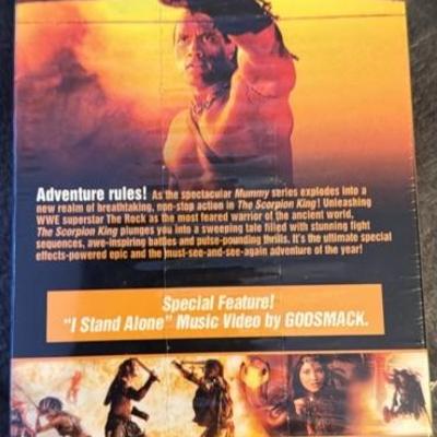 Scorpion King featuring The Rock first movie Autographed coa