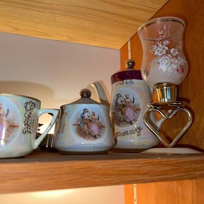 DR15- Oriental teapot/tea set made into Japan/miscellaneous glass Littles