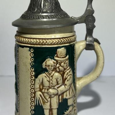 Vintage German Comical Beer Stein w/Unmarked Base 5-1/4" Tall in VG Preowned Condition.