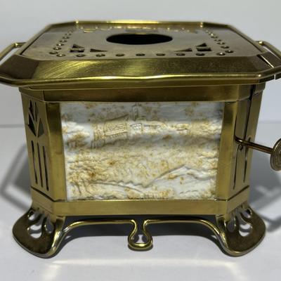 Vintage Tea Pot Warmer/Heater 3.75" x 5" Wide in VG Preowned Condition as Pic'd.