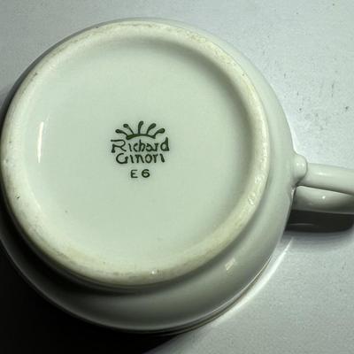 Scarce Richard Ginori Italia Cup & Saucer in VG Preowned Condition as Pictured.