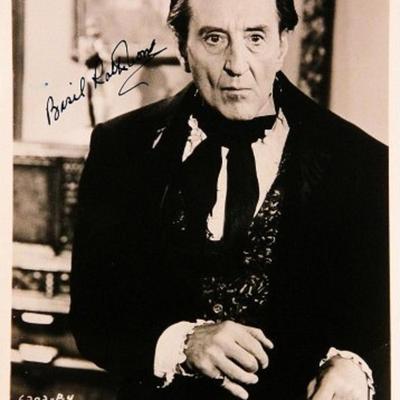 Basil Rathbone signed movie still photo 