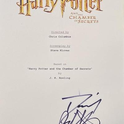 Harry Potter Daniel Radcliffe signed script cover photo