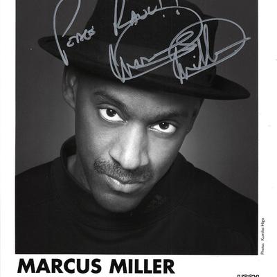 Marcus Miller signed photo