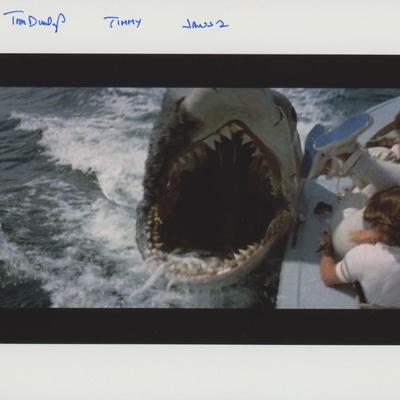 Jaws 2 signed movie photo