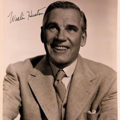 Walter Huston signed portrait photo 