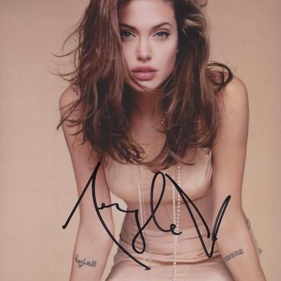 Angelina Jolie signed photo