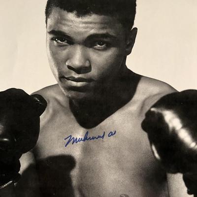 Muhammad Ali signed photo