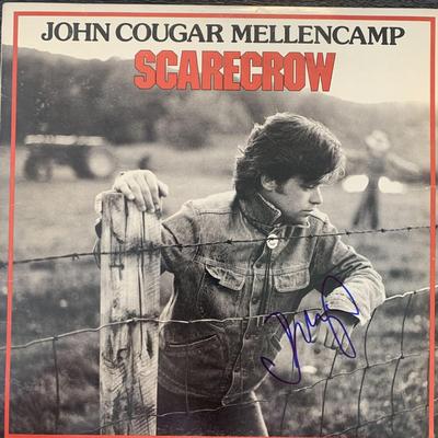 John Cougar Mellencamp Scarecrow Signed Album