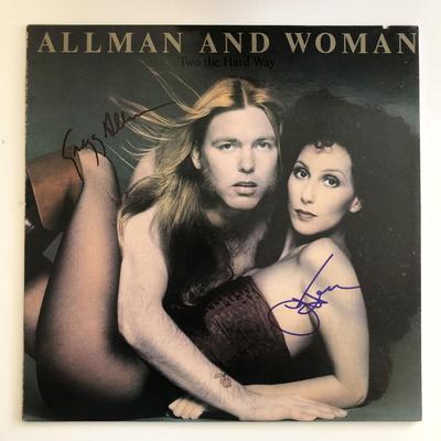 Allman and Woman Two The Hard Way signed album