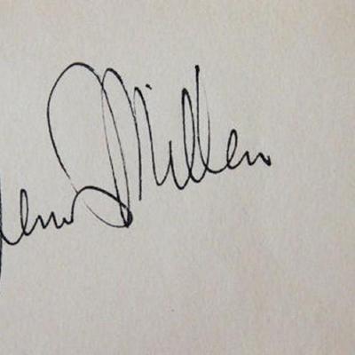 Glenn Miller signature slip
