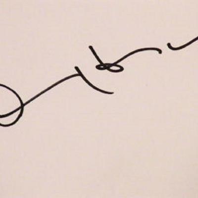 Dennis Hopper signature slip 