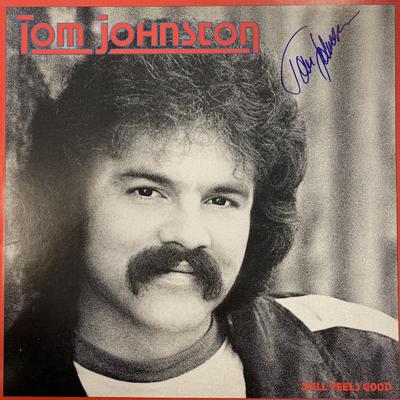 Tom Johnston signed album cover