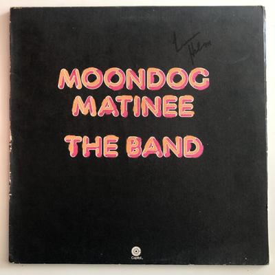 The Band Moondog Matinee Levon Helm signed album 