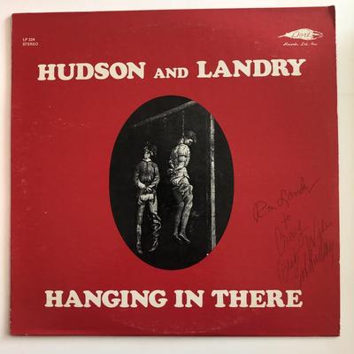 Hudson and Landry Hanging in there signed album