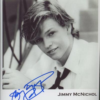 Jimmy McNichol signed photo