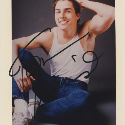 Risky Business Tom Cruise signed photo