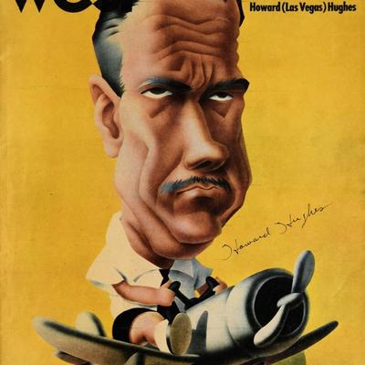 Howard Hughes signed magazine