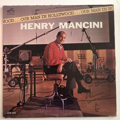 Henry Mancini Our Man In Hollywood signed album