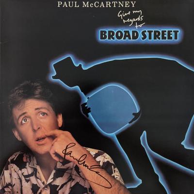 Paul McCartney Give My Regards To Broad Street Signed Album. GFA Authenticated