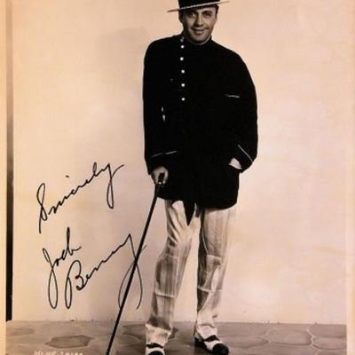Jack Benny signed portrait photo 