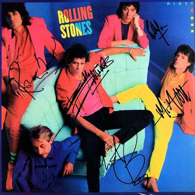 The Rolling Stones signed Dirty Work album