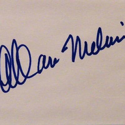 Allan Melvin signature slip