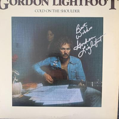Gordon Lightfoot Cold On The Shoulder signed album
