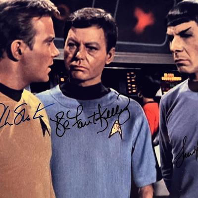 Star Trek cast signed photo