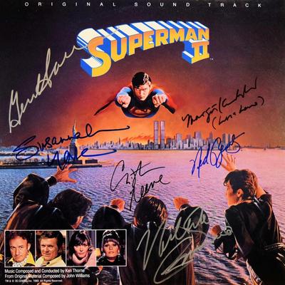 Superman II signed soundtrack album 