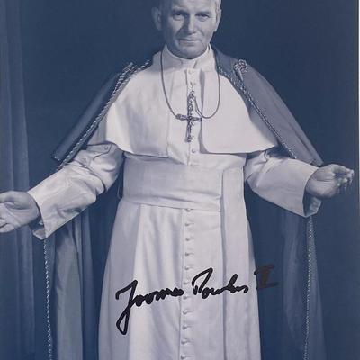Pope John Paul II signed photo