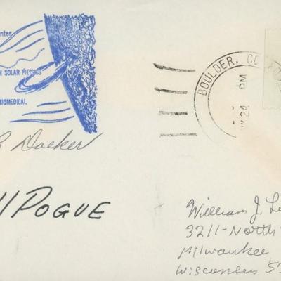 NASA Robert B. Doeker and Bill Pogue signed First Day Cover