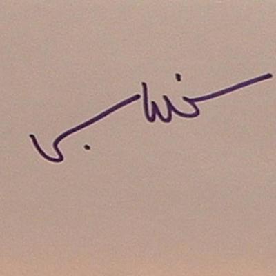 Val Kilmer signature slip 