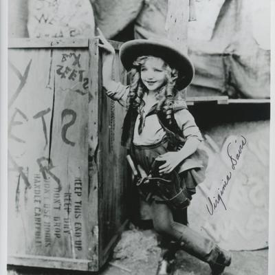 Virginia Davis signed movie photo