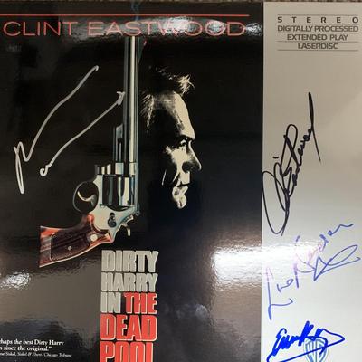 Dirty Harry In The Dead Pool signed laser disc. GFA Authenticated