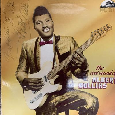 The Cool Sound Of Albert Collins signed album GFA authenticated