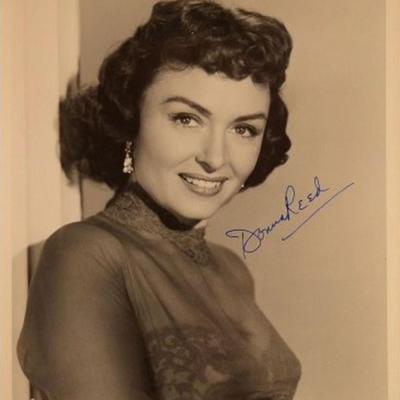 Donna Reed signed portrait photo 