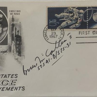 Astronaut Bruce McCandless II signed FDC