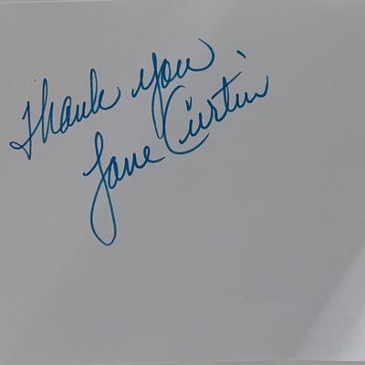 Saturday Night Live Jane Curtin original signature. GFA Authenticated