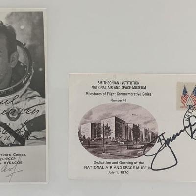 Cosmonaut signed commemorative collection
