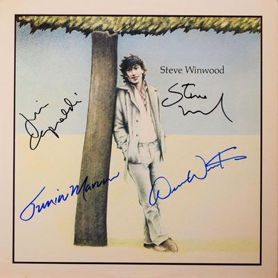 Steve Winwood signed debut album Winwood