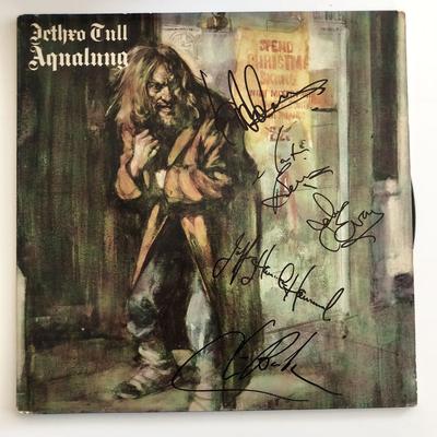 Jethro Tull Aqualung signed album 