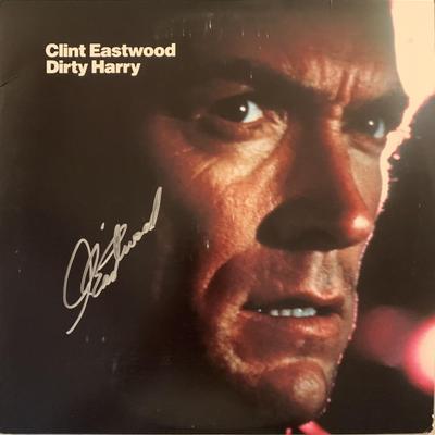 Clint Eastwood Dirty Harry signed Laser disc. GFA Authenticated