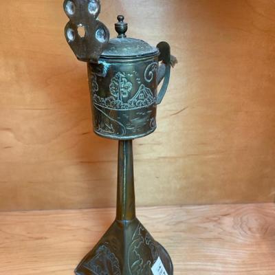 Unique antique Dutch Oil Lamp