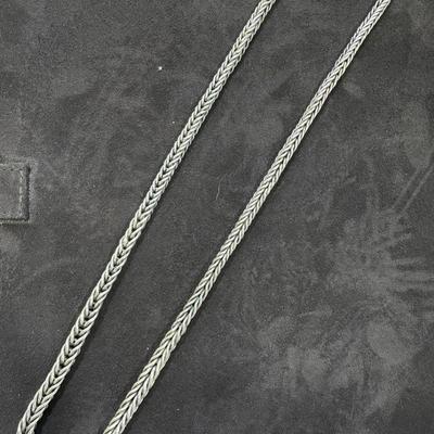 Sterling heavy rope necklace.