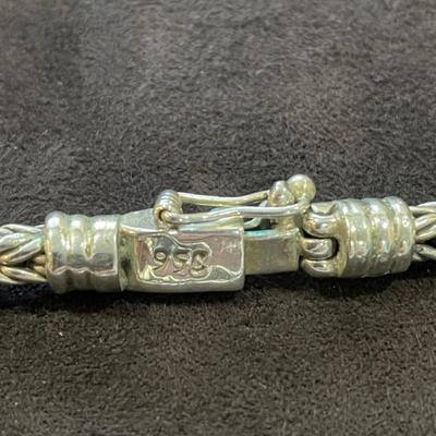 Sterling heavy rope necklace.