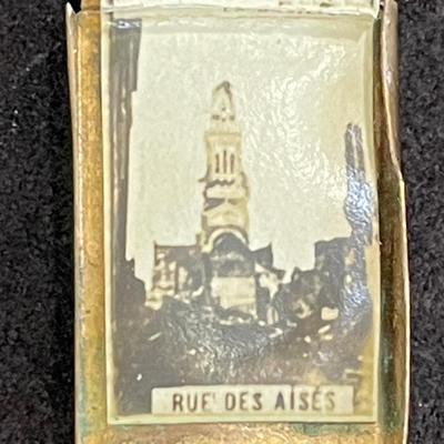 Antique French souvenir photo pendant