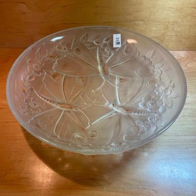 Large dragonfly frosted platter